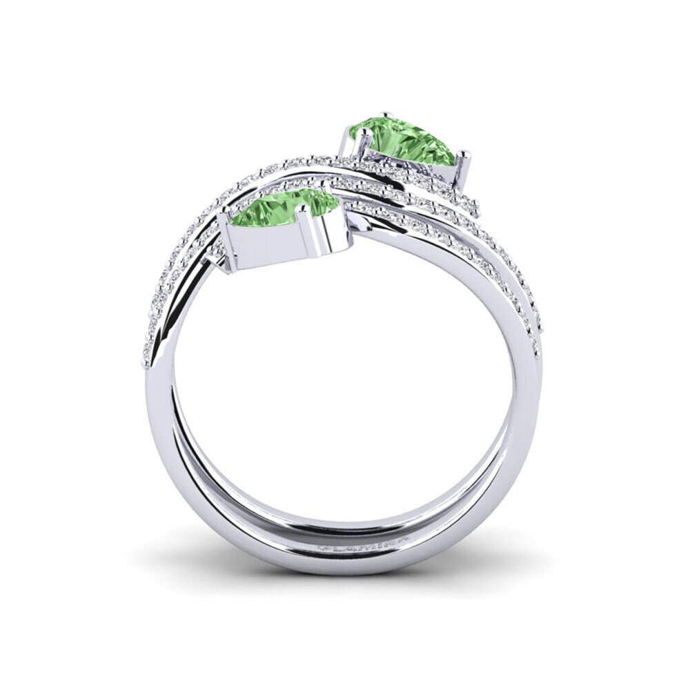 Diamante Verde Anel Antimilos