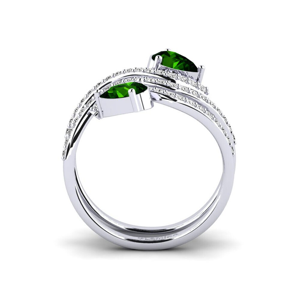 Turmalina verde Anillo Antimilos