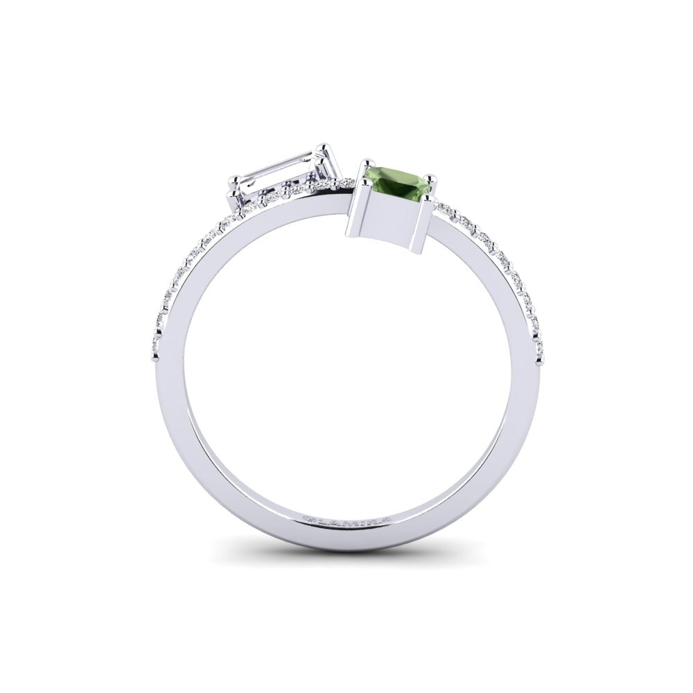 Princesa Zafiro Verde Anillo Bacares