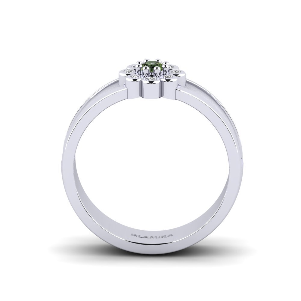 Green Sapphire Ring Bezkres