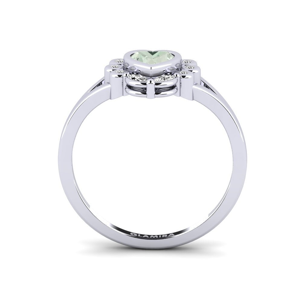 Amatista verde Anillo Cadw