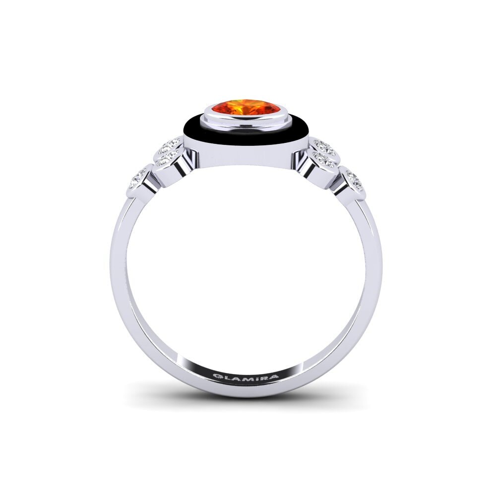 Orangefarbener Saphir Ring Caly
