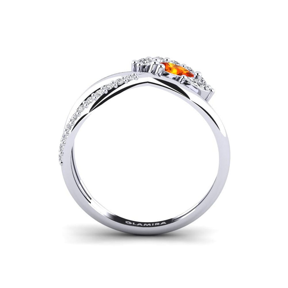 Orangefarbener Saphir Ring Cantoria
