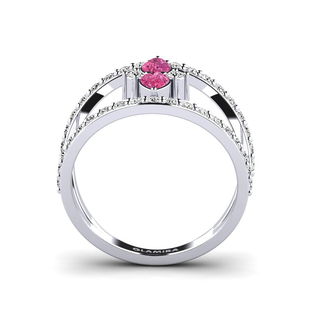 Turmalina rosa Anillo Cevennes