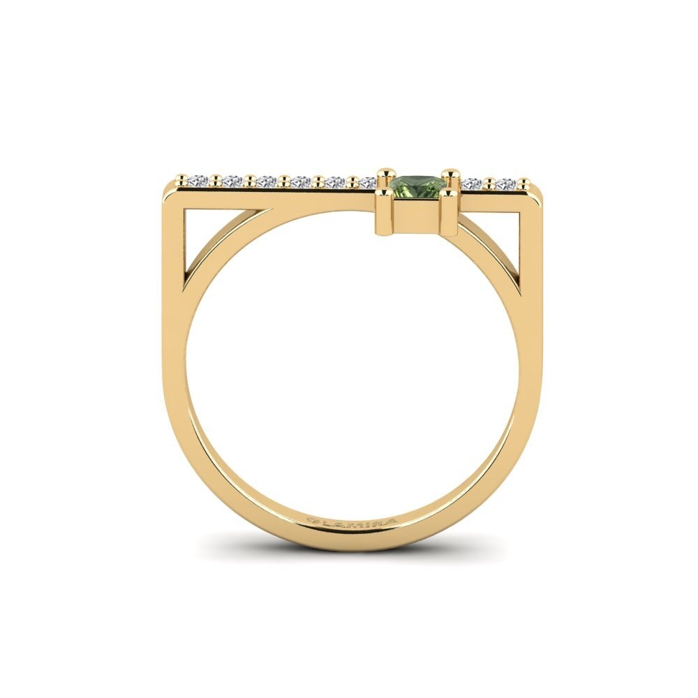 Princesa Zafiro Verde Anillo Cholet