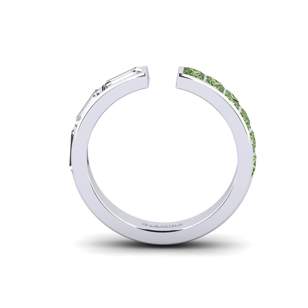 Diamante Verde Anel Conseguent