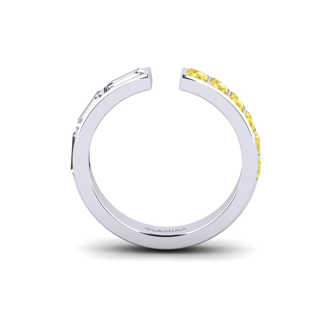 Zafiro amarillo Anillo Conseguent