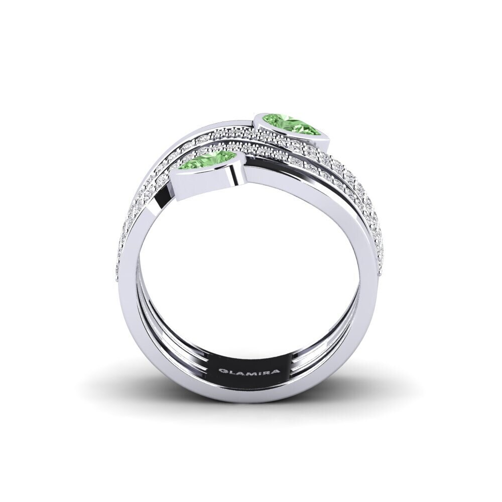 Diamante Verde Anel Consequently