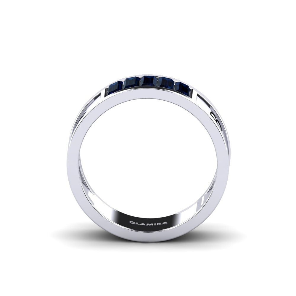 Palladium 950 Saphir Ring Cultured