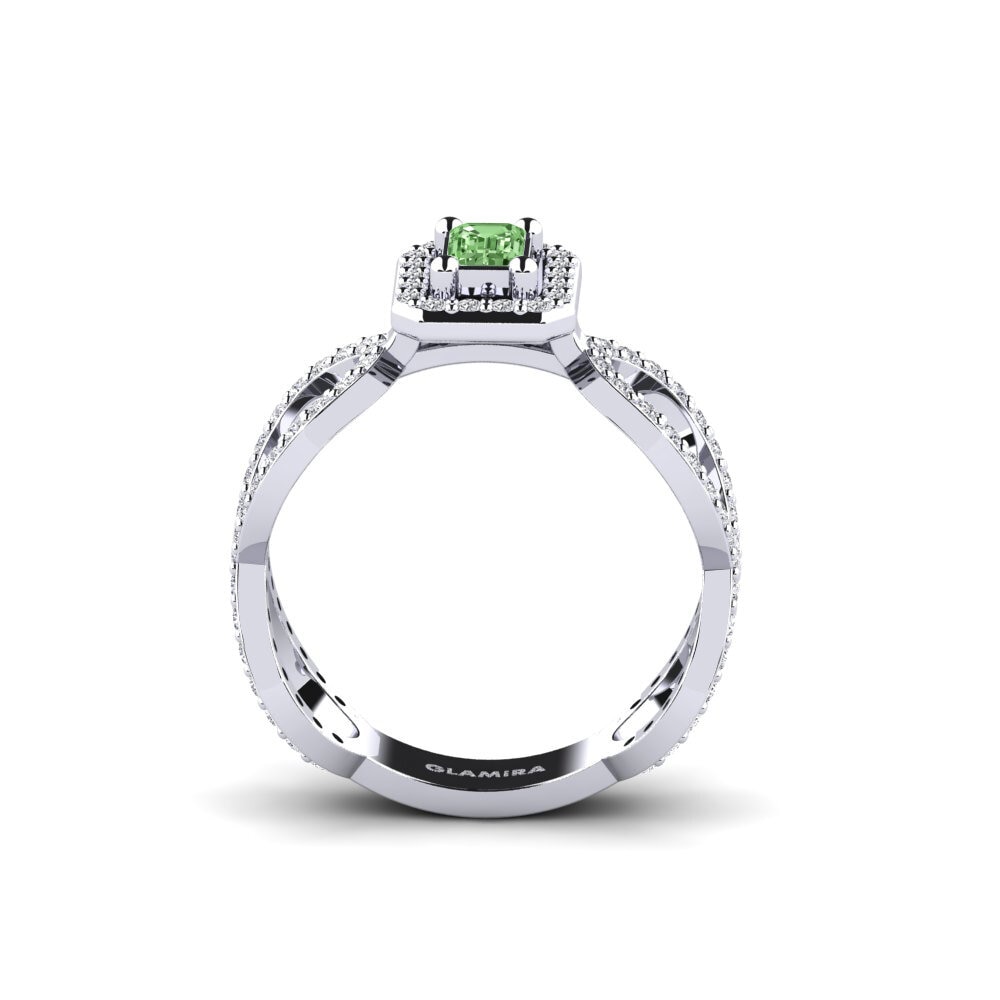 Diamante Verde Anel Espartinas
