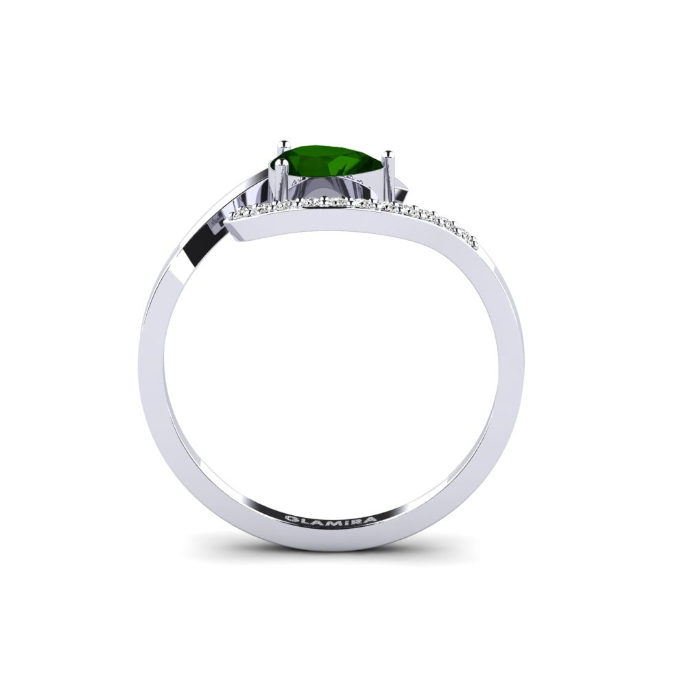 Turmalina verde Anillo Fokionissia