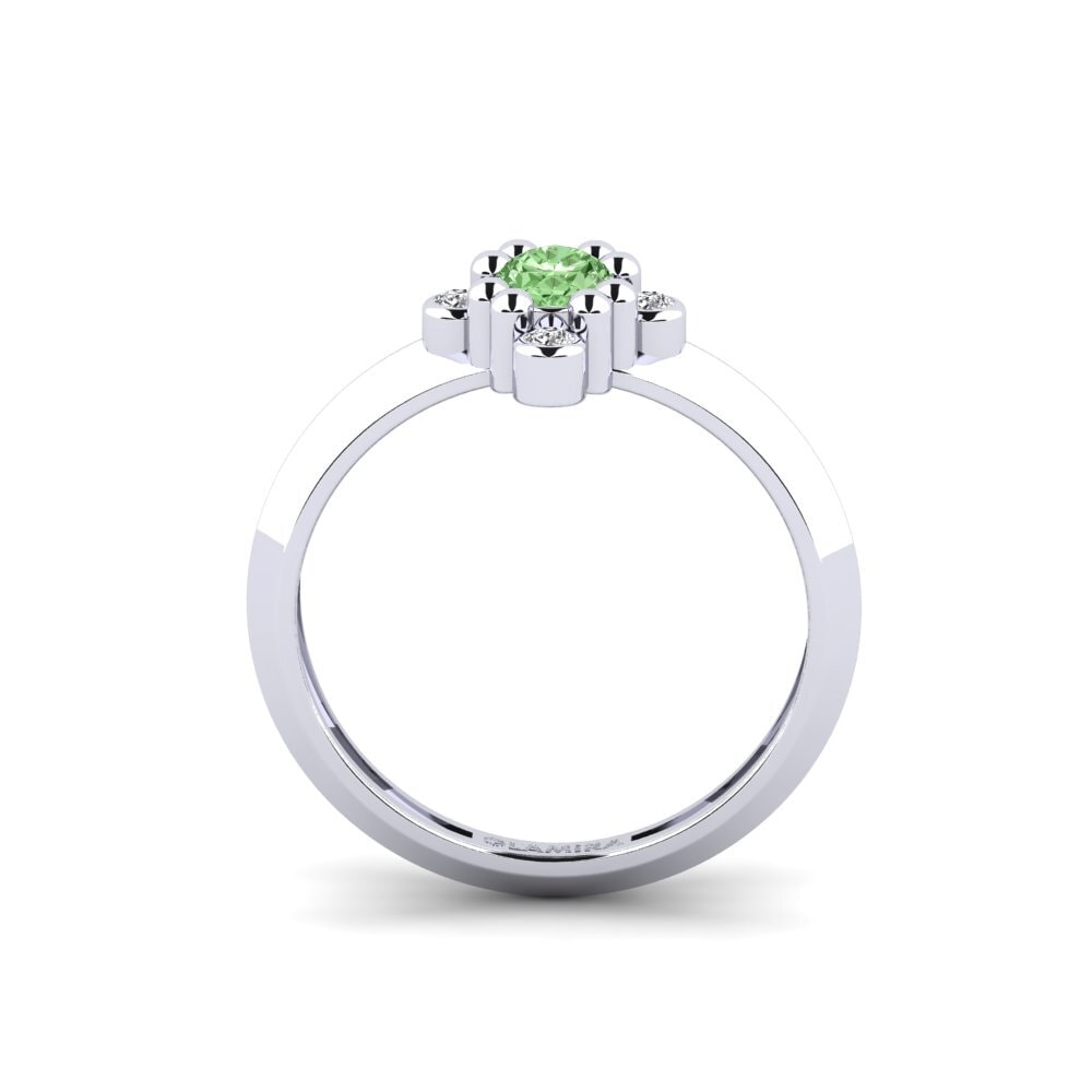 Diamante Verde Anel Gdynia