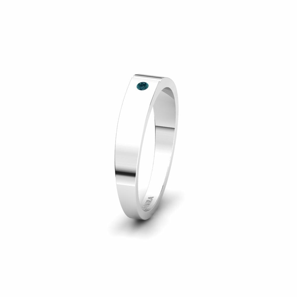Diamant Bleu Alliance pour femme Laspalmas