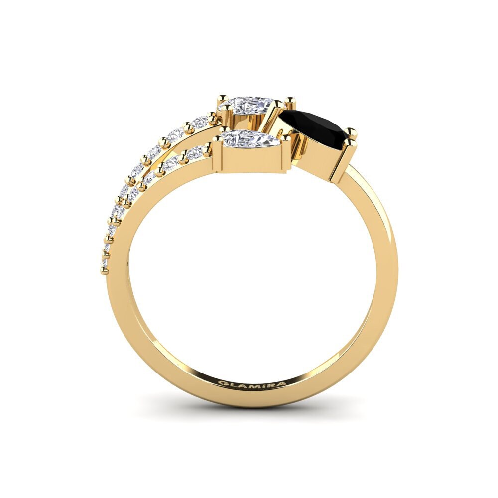 Zafiro negro Anillo Lyon