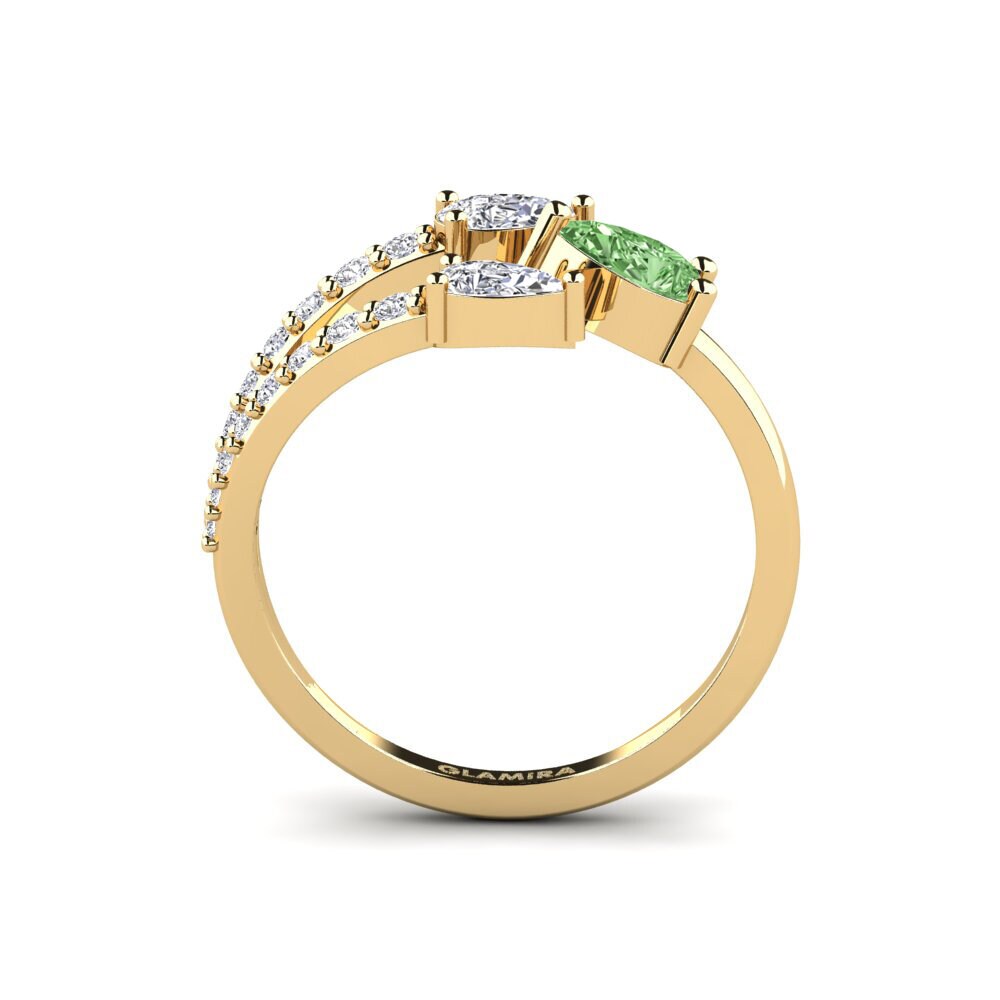 Diamante Verde Anillo Lyon