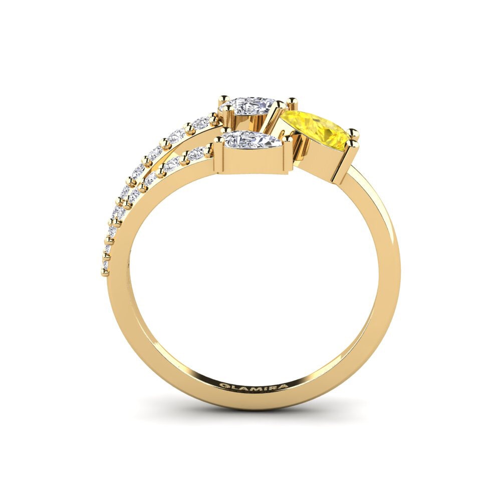 Zafiro amarillo Anillo Lyon