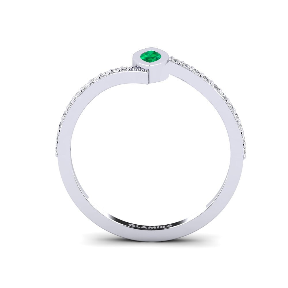 Marquise Emerald Engagement Ring Posadas