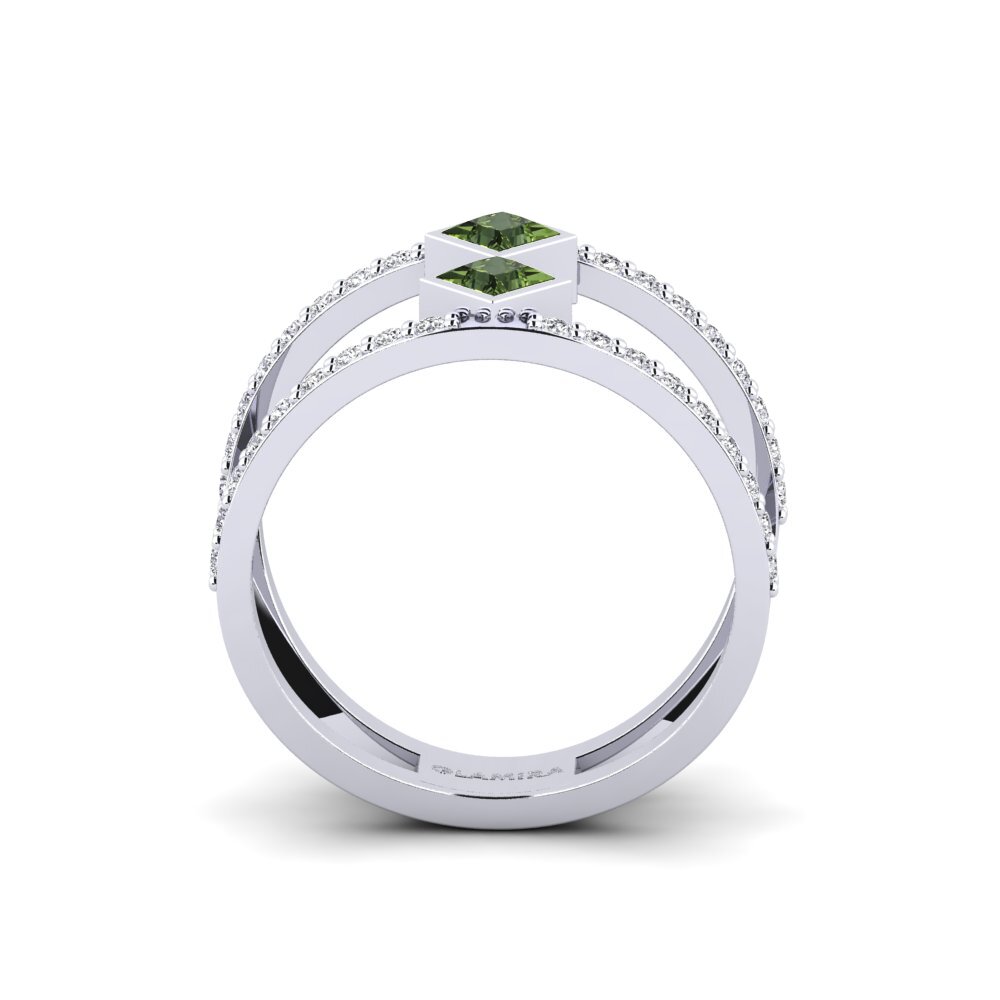 Princesa Zafiro Verde Anillo Villaralto