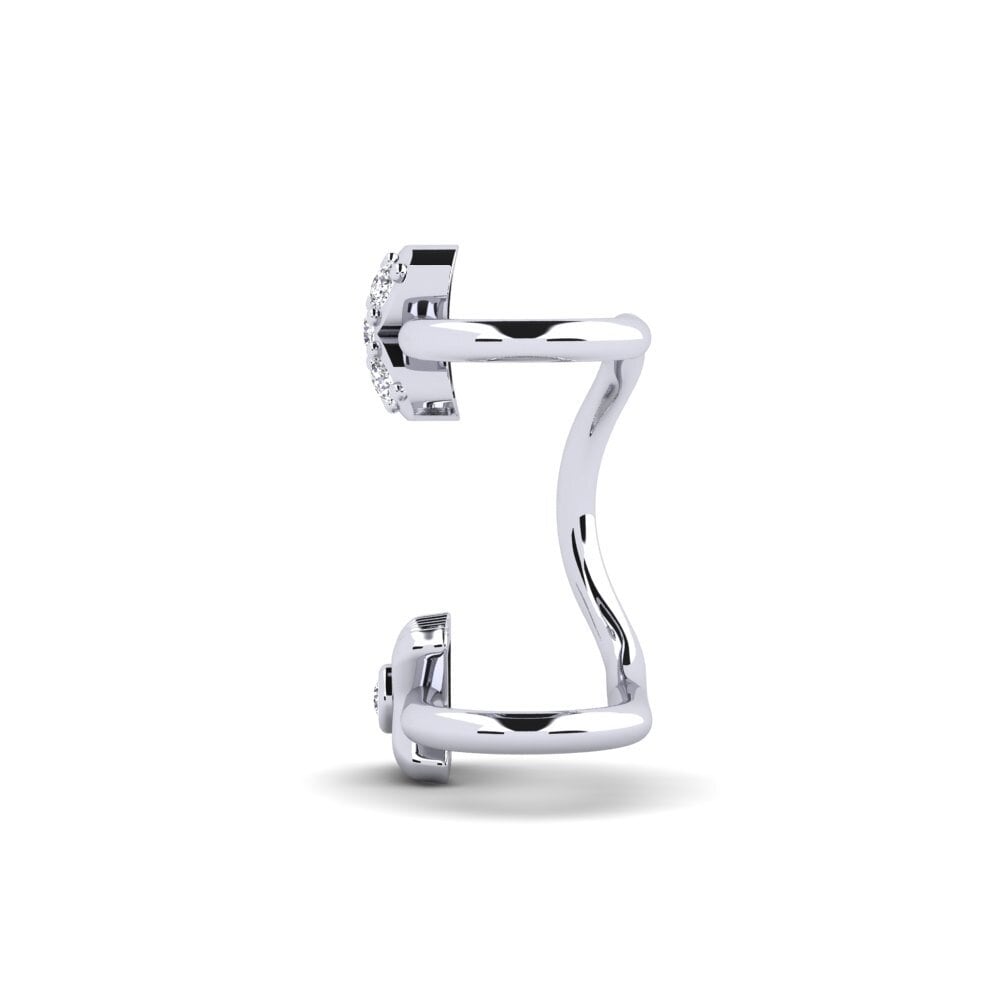 Compre Pendiente de mujer Bylle en corte Redondo 0.068 Quilates 14k Oro ...