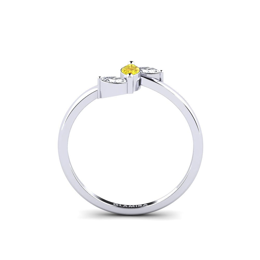 Yellow Sapphire Engagement Ring Grym