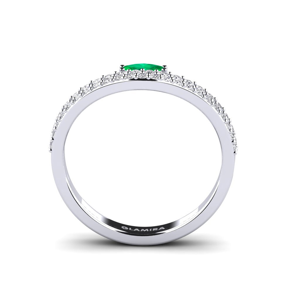 Marquise Emerald Engagement Ring Hiliomodi