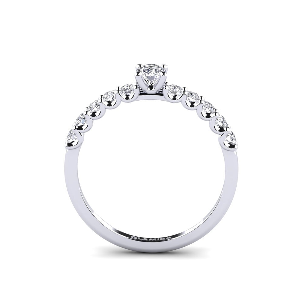 14k White Gold Engagement Ring Institutionalize