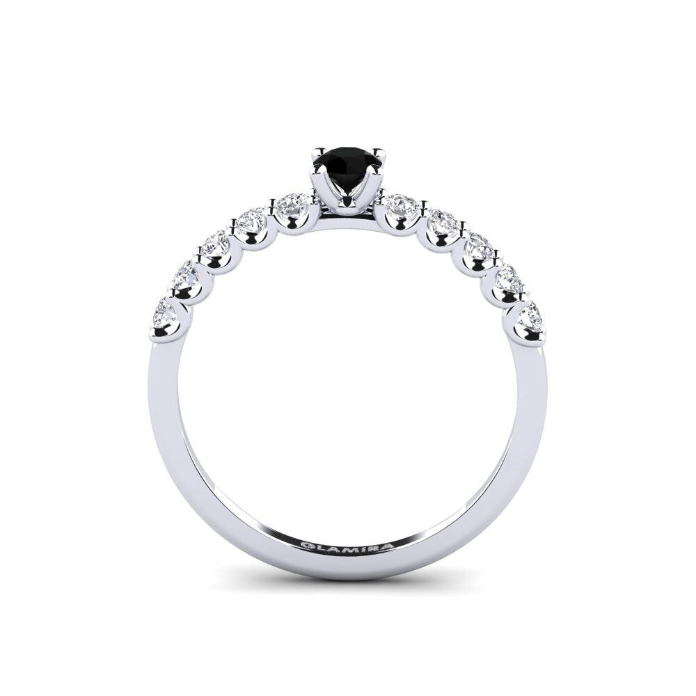 Black Onyx Engagement Ring Institutionalize