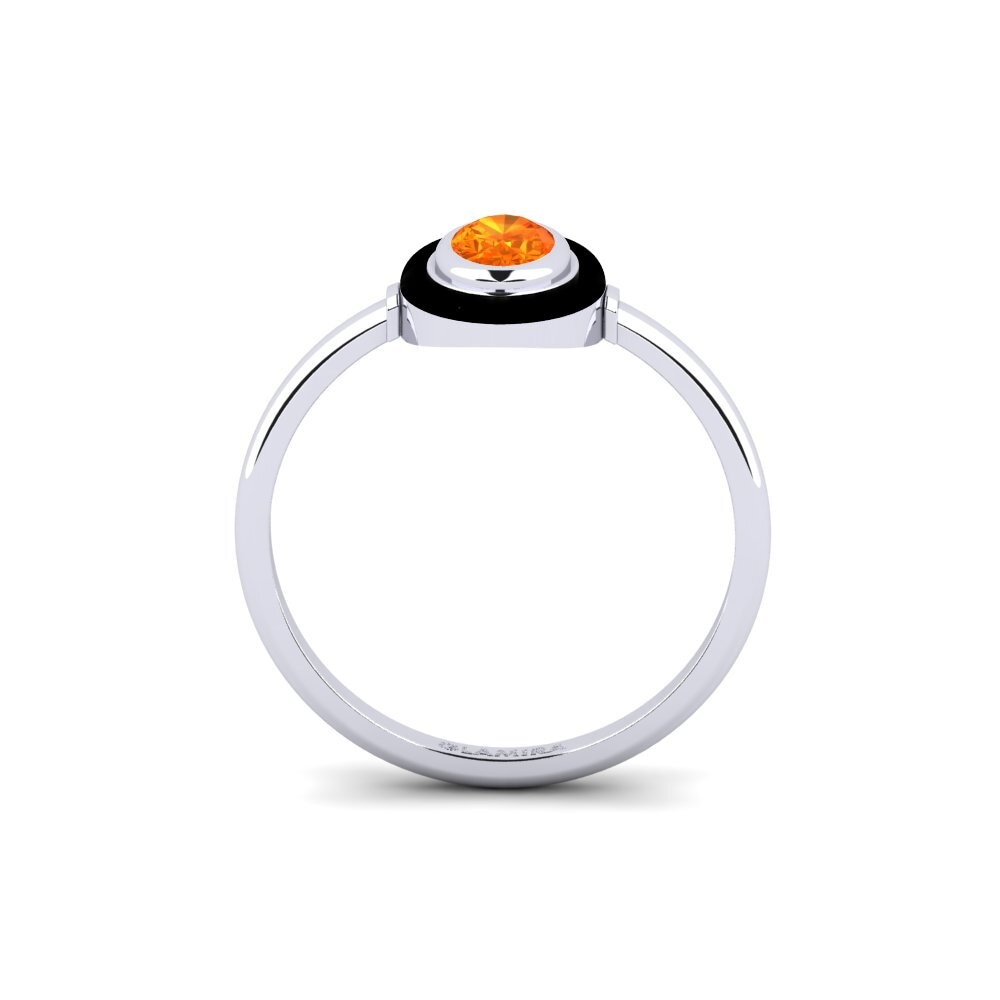 Orangefarbener Saphir Ring Investor
