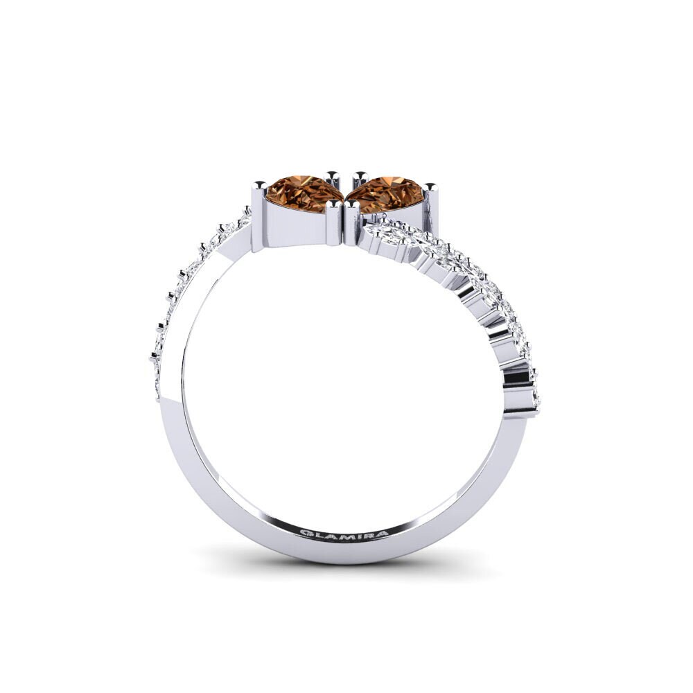 Diamante café Anillo Kalogiros