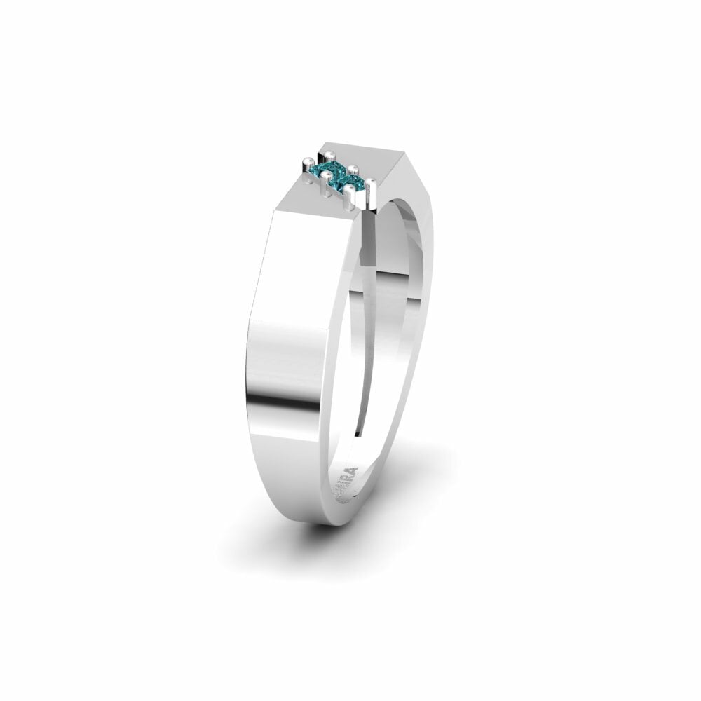 Blue Diamond Women's Ring Kandeloussa