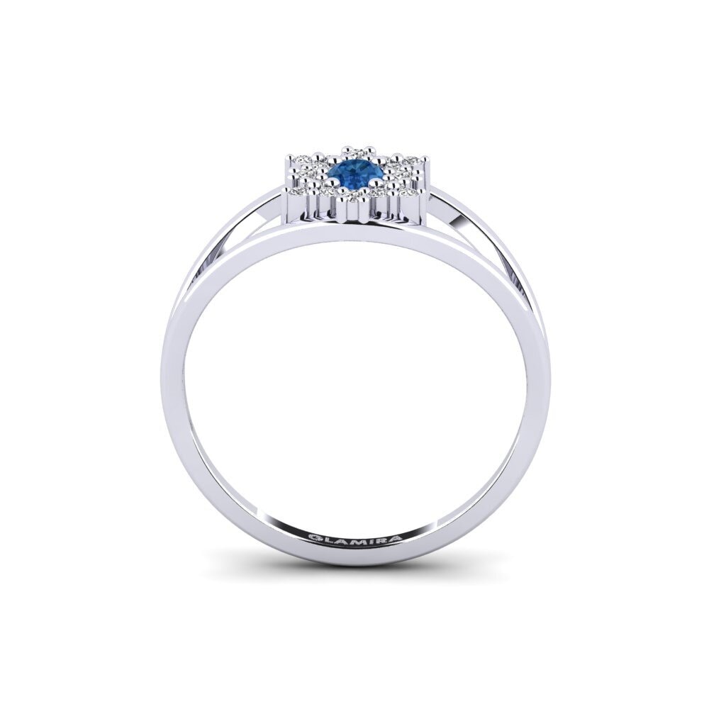 Dunkelblauer Zirkonia Ring Keres