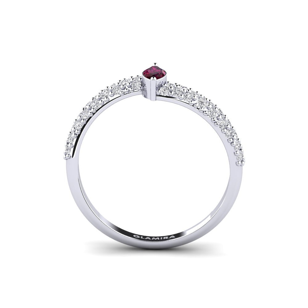 Rhodolite Garnet Engagement Ring Nas