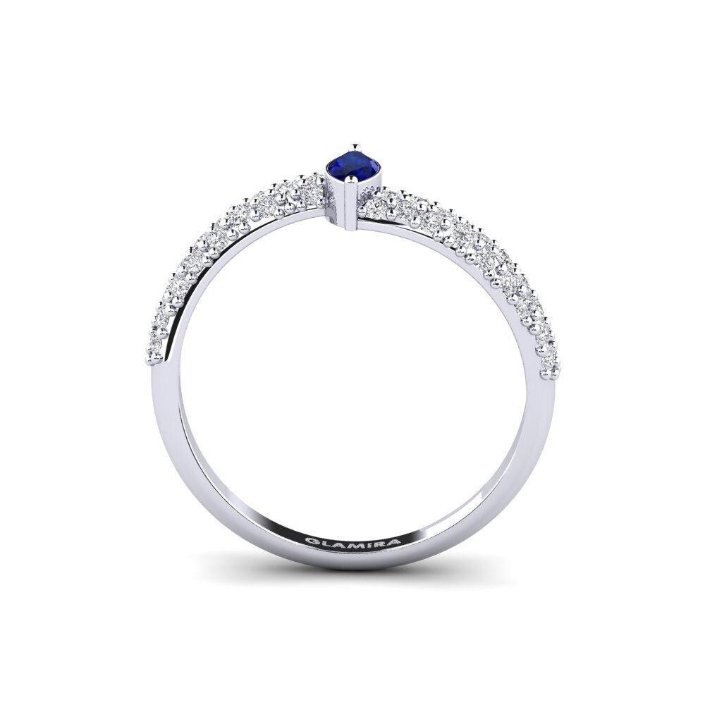 Zafiro Anillo de compromiso Nas
