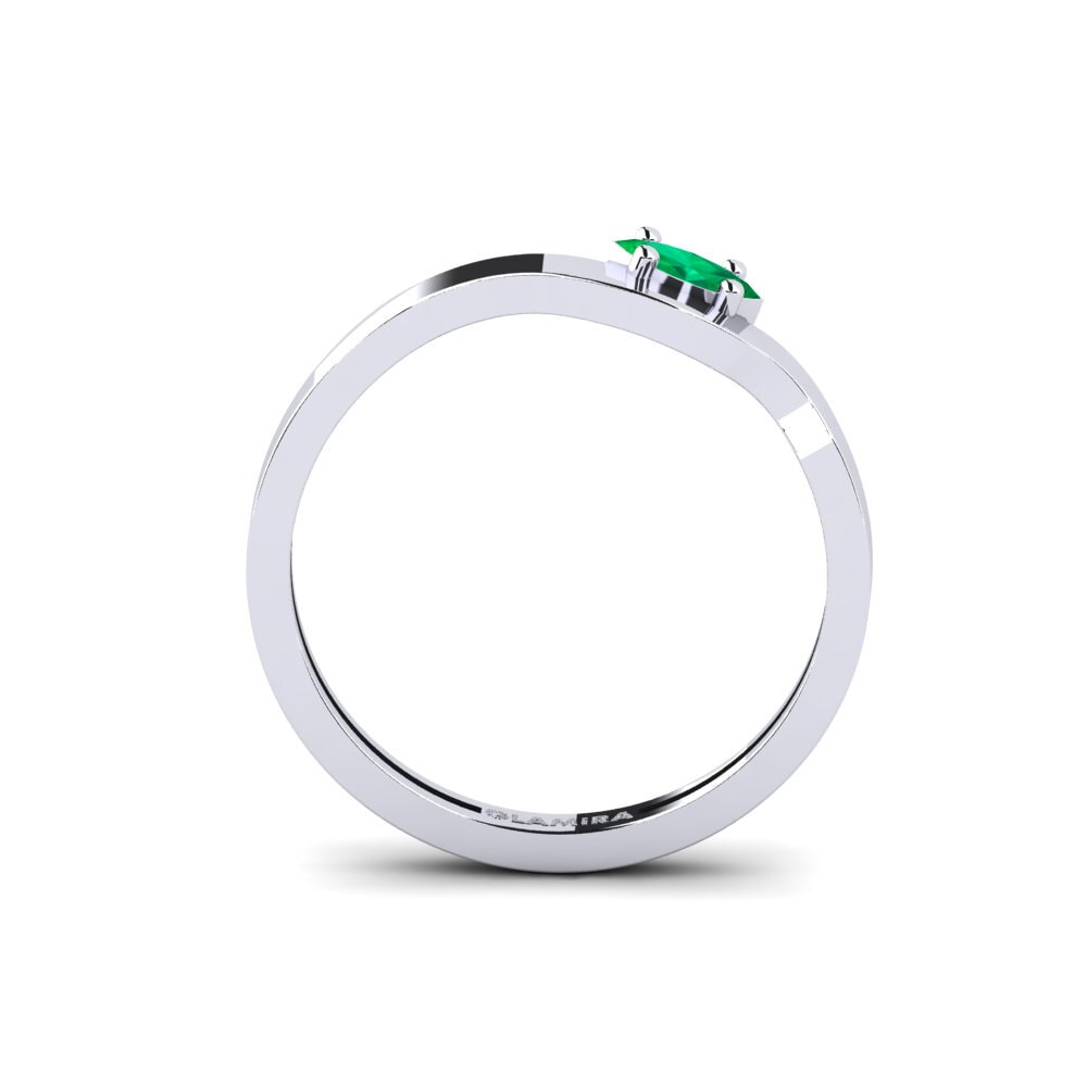 Marquise Emerald Engagement Ring Therasiana