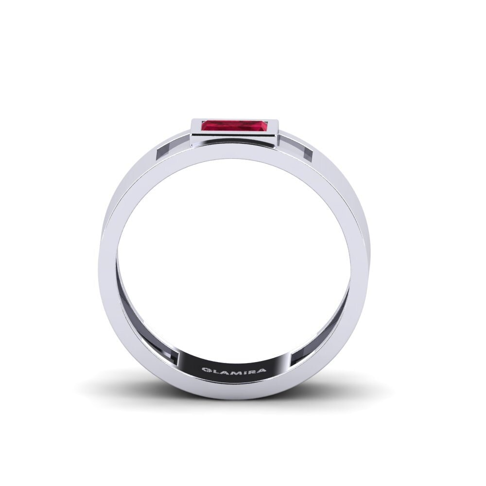 ruby Anel de Noivado Perceive