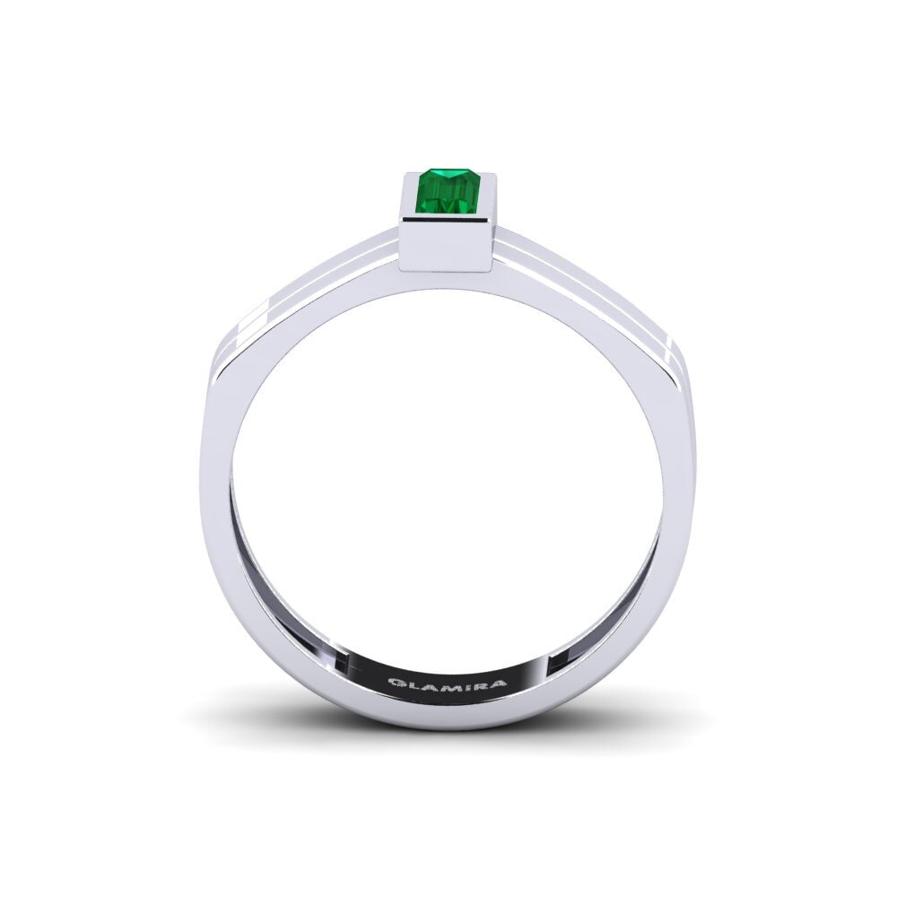 Green Zirconia Engagement Ring Previously