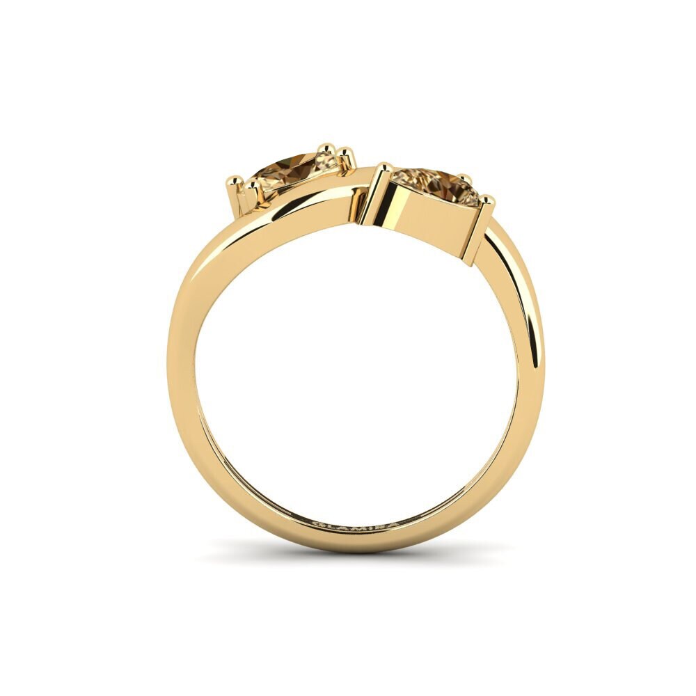 Diamante café Anillo Recommence