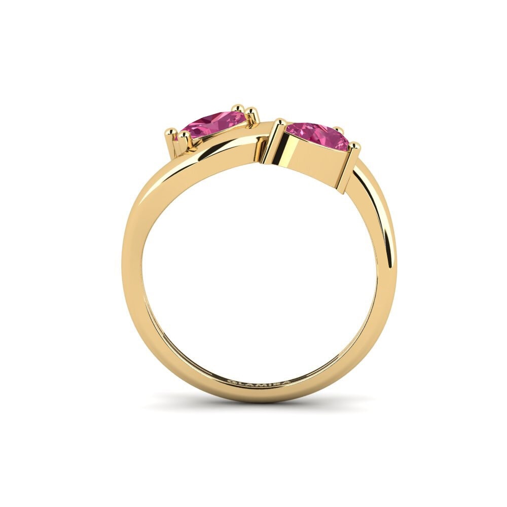 Turmalina rosa Anillo Recommence