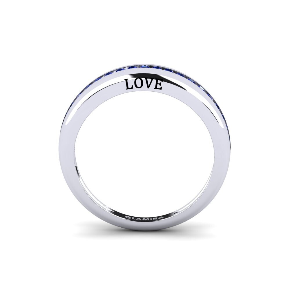 Palladium 950 Saphir Ring Restrictive