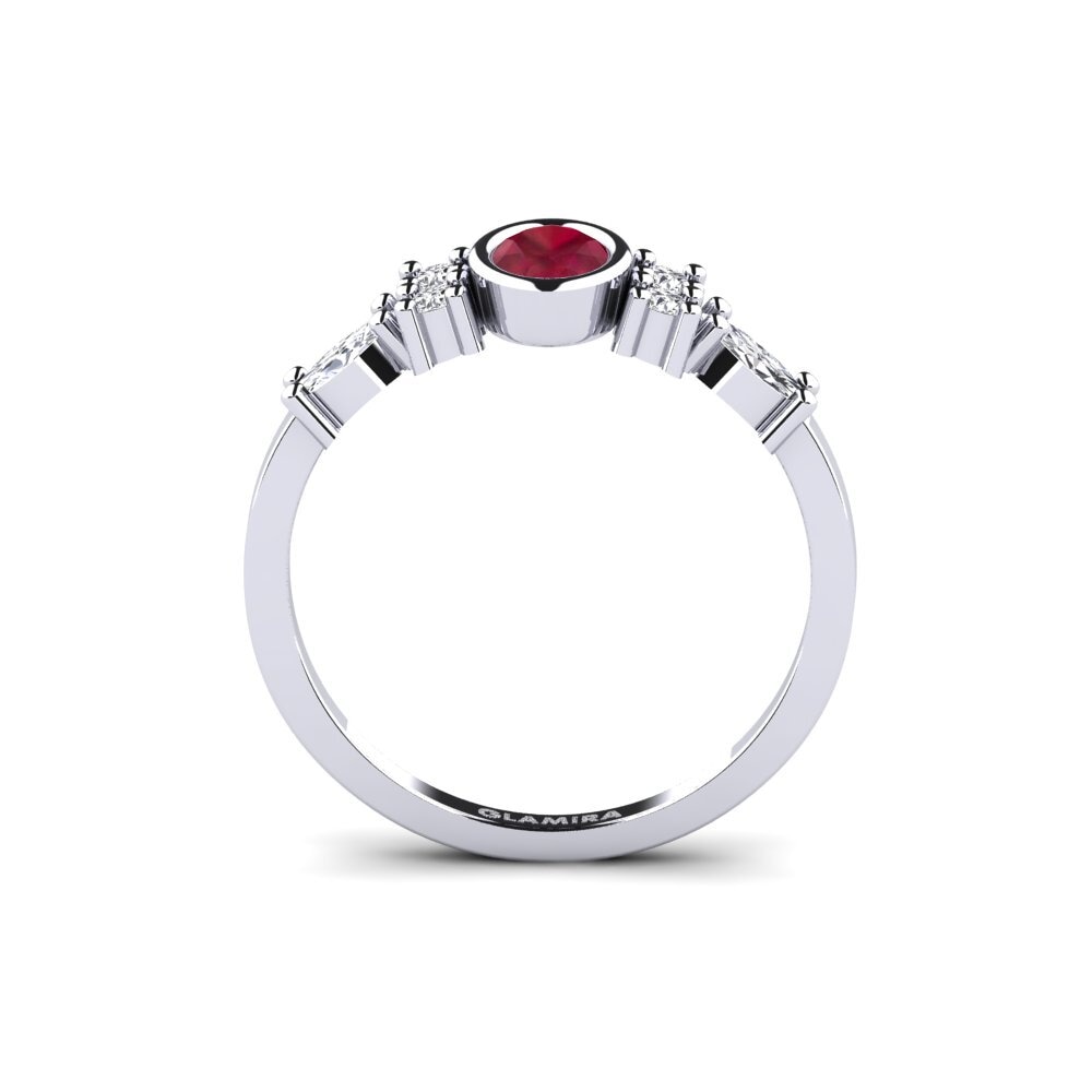 Ruby Engagement Ring Revealing
