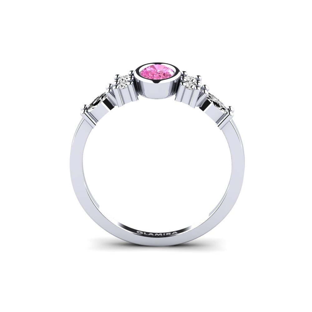 Topacio Rosa Anillo de compromiso Revealing