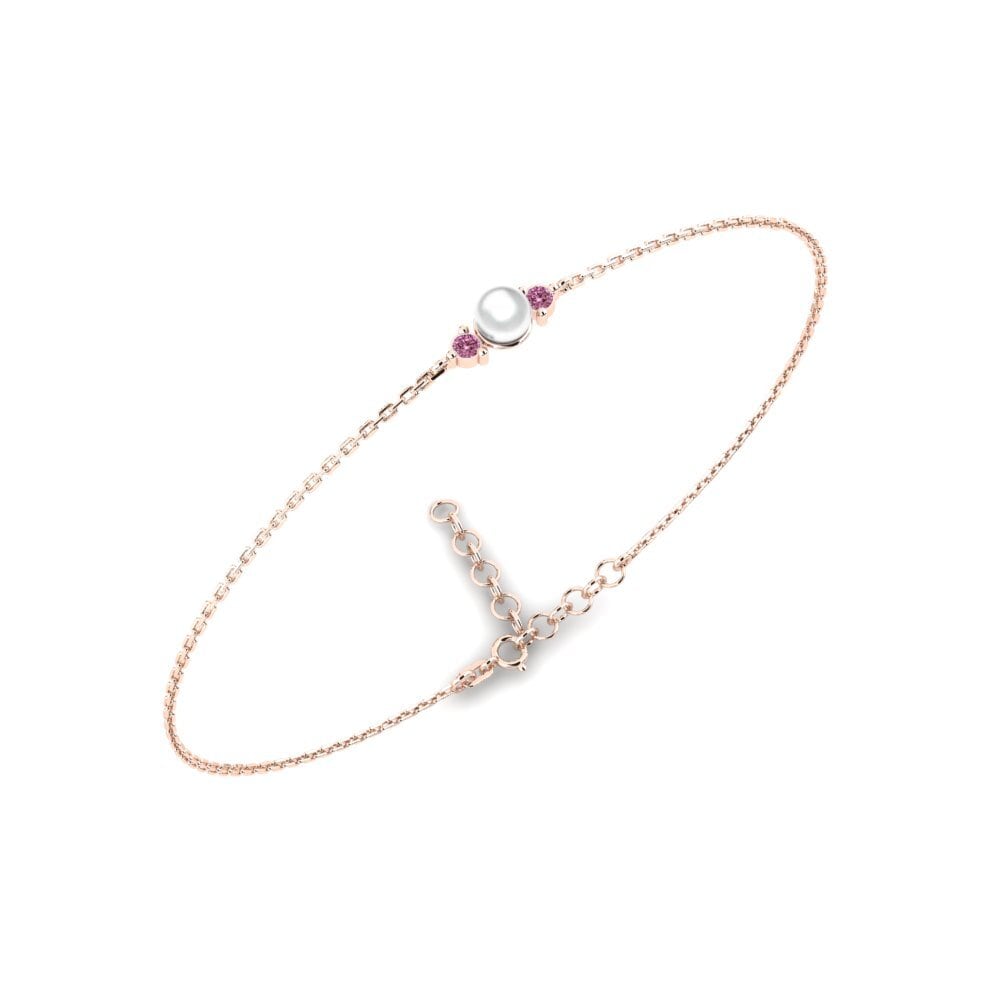Rotgold 585 Rhodolit-Granat Damen armband Ronquillo