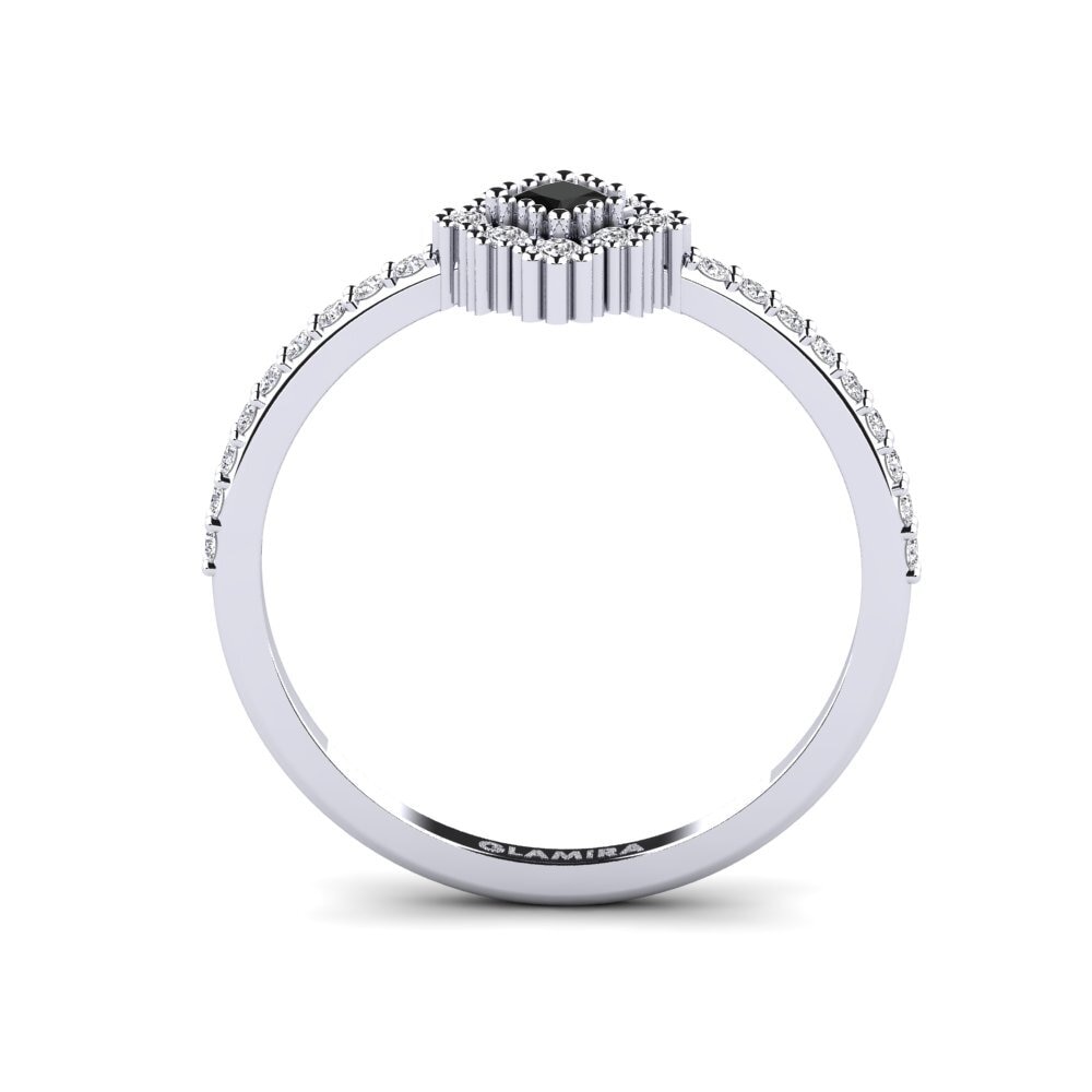Black Sapphire Engagement Ring Saliagos