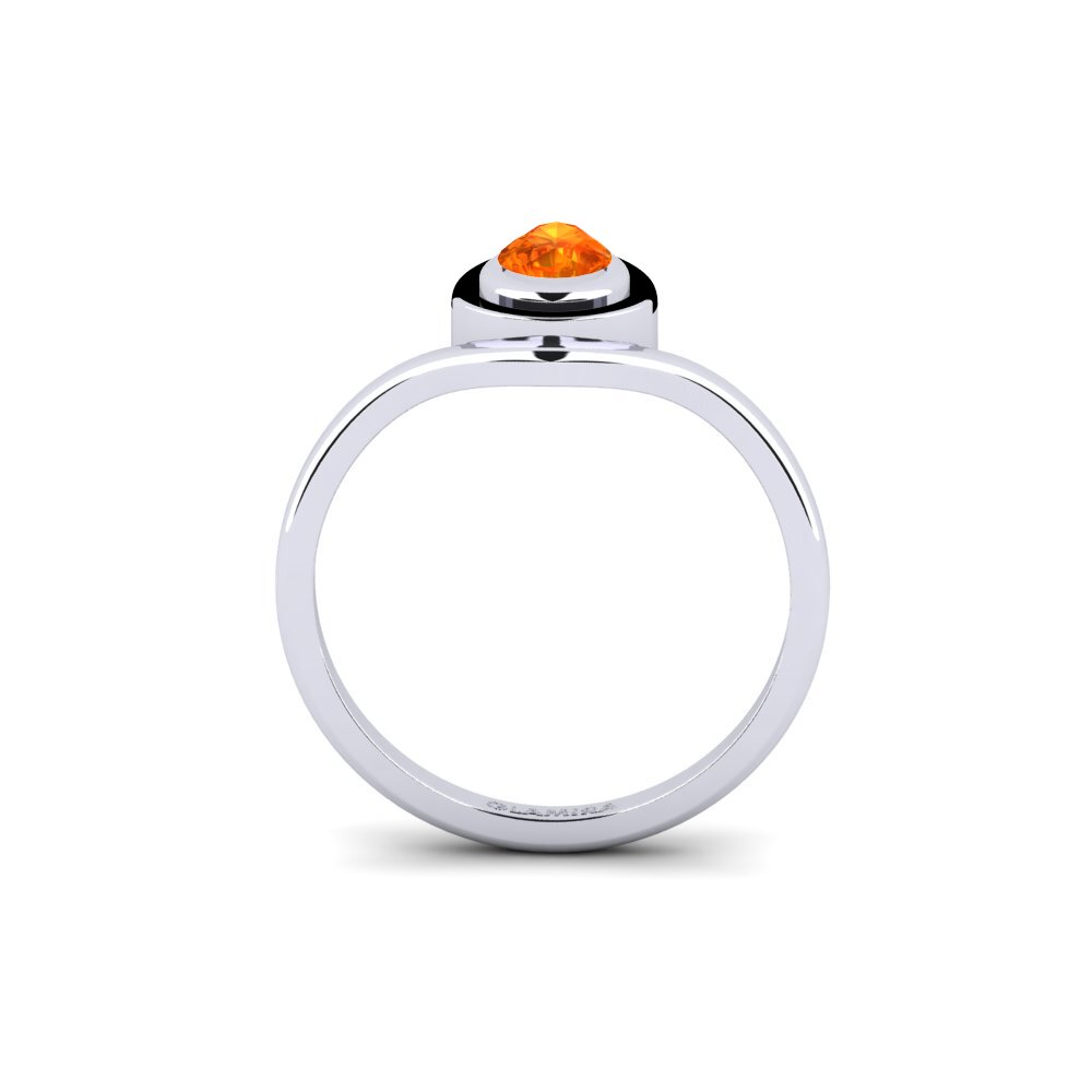 Orangefarbener Saphir Ring Serifesta