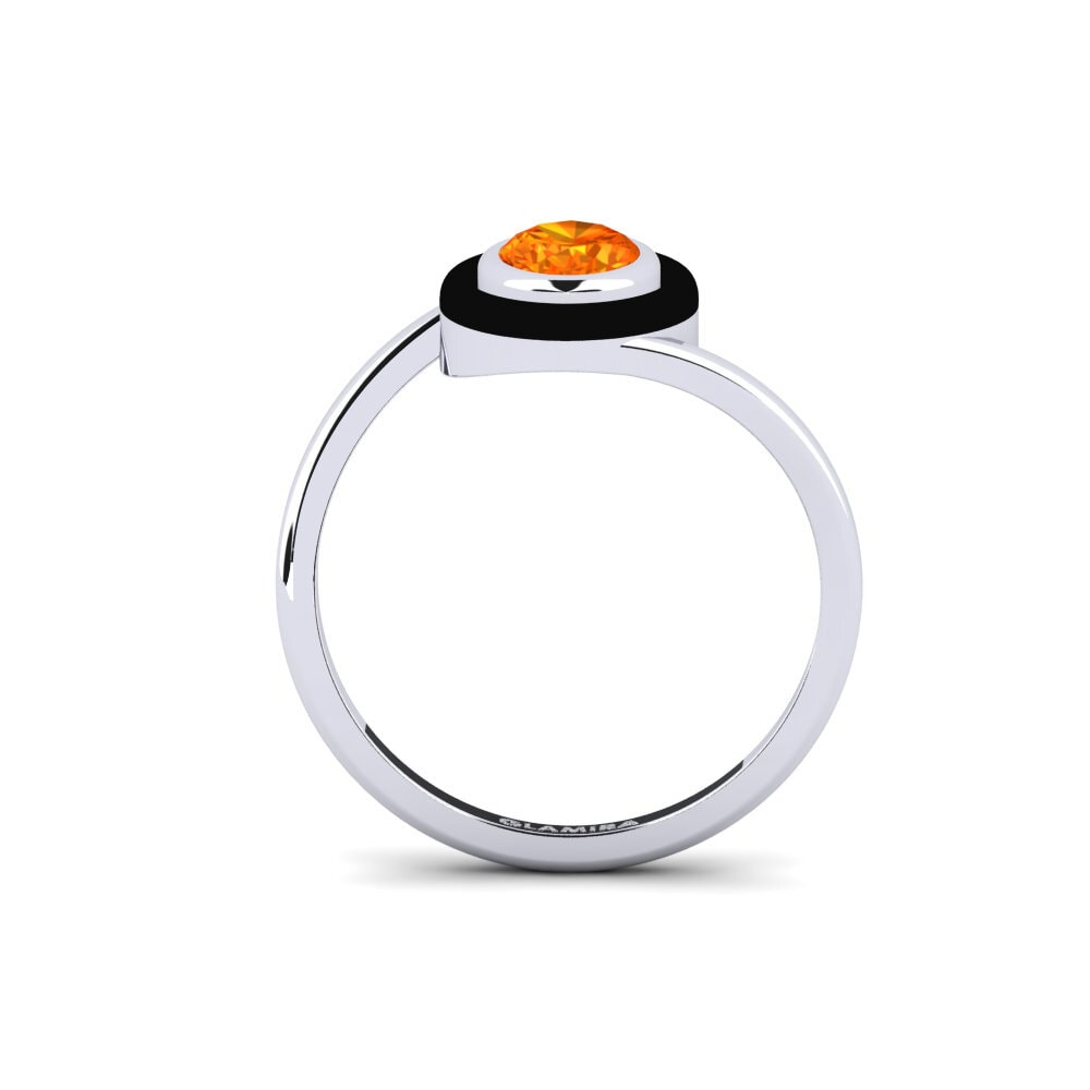 Orangefarbener Saphir Ring Sifnoxa