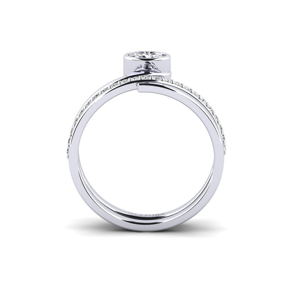 Moissanite Anel Swietny