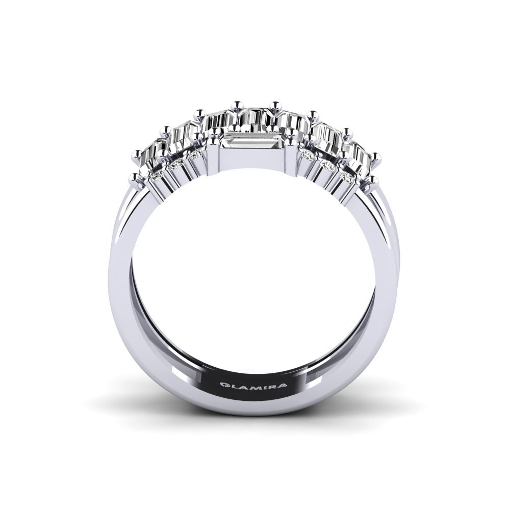 Moissanite Anel Traceable
