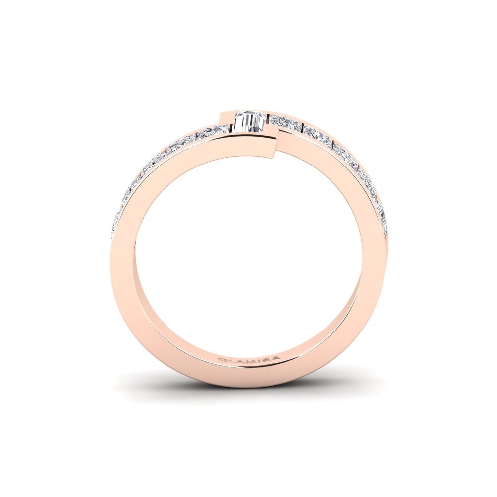 9ct Rose Gold Engagement Ring Tull