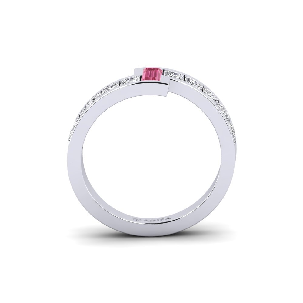 Pink Sapphire Engagement Ring Tull