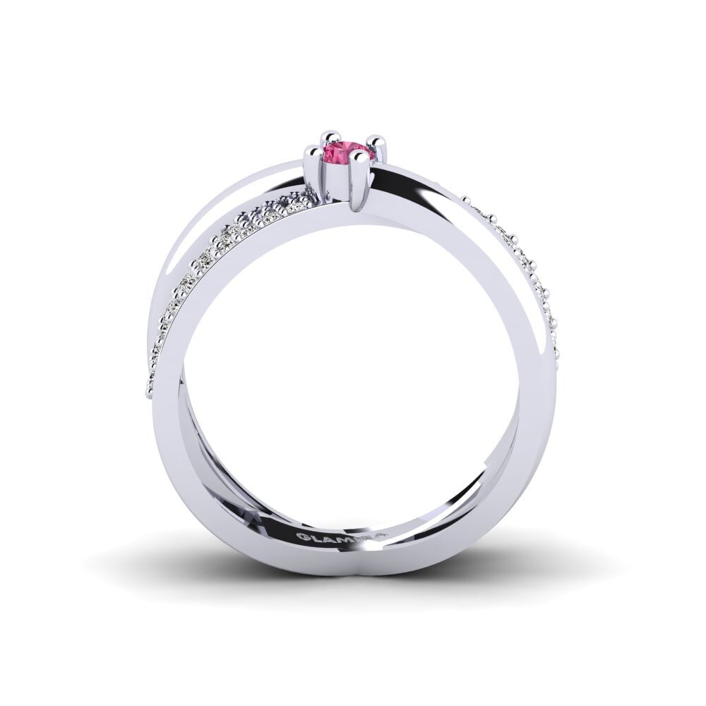 Rosa Turmalin Ring Underlying